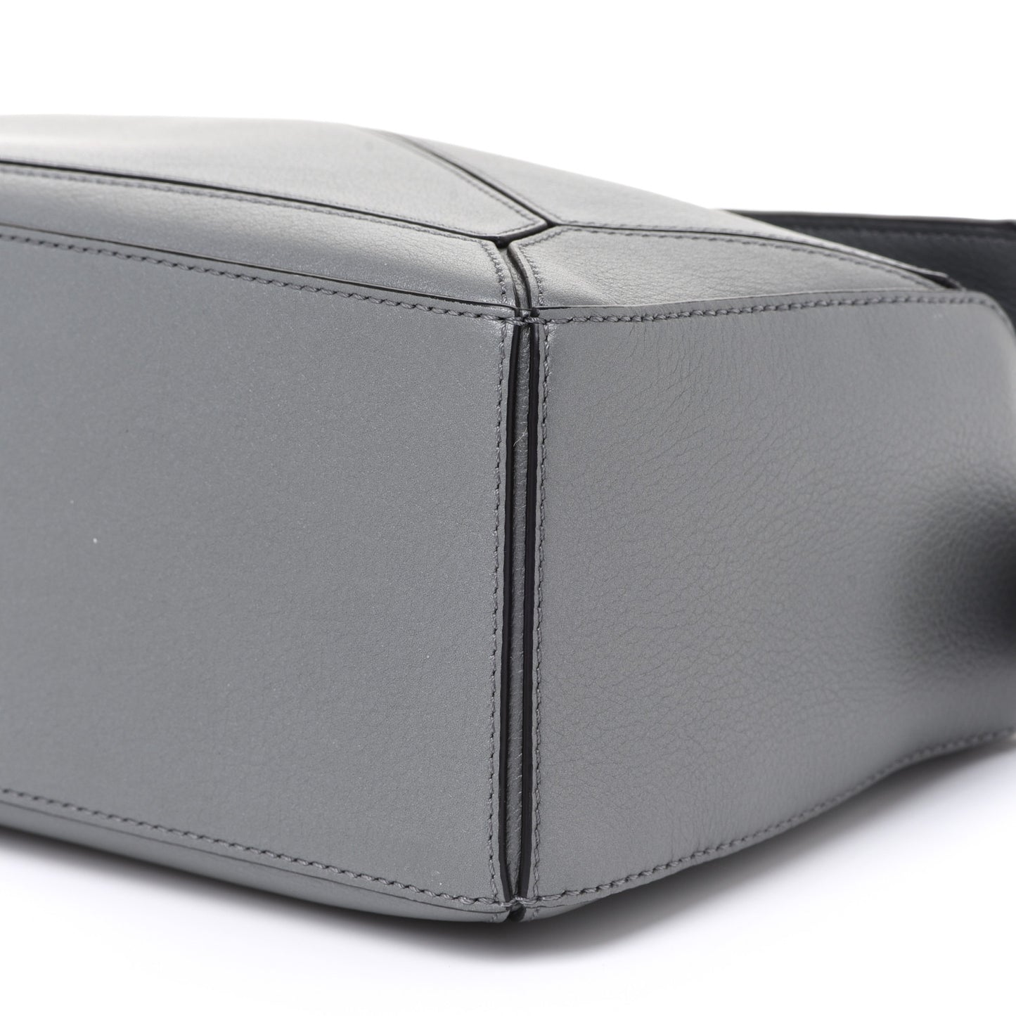 Calfskin Small Puzzle Bag Gunmetal
