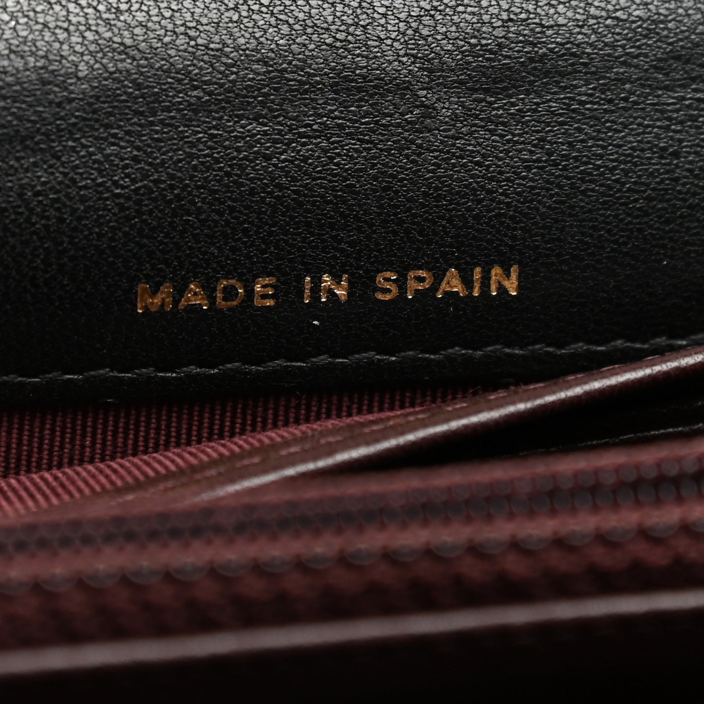 Lambskin Quilted Large Gusset Flap Wallet Black