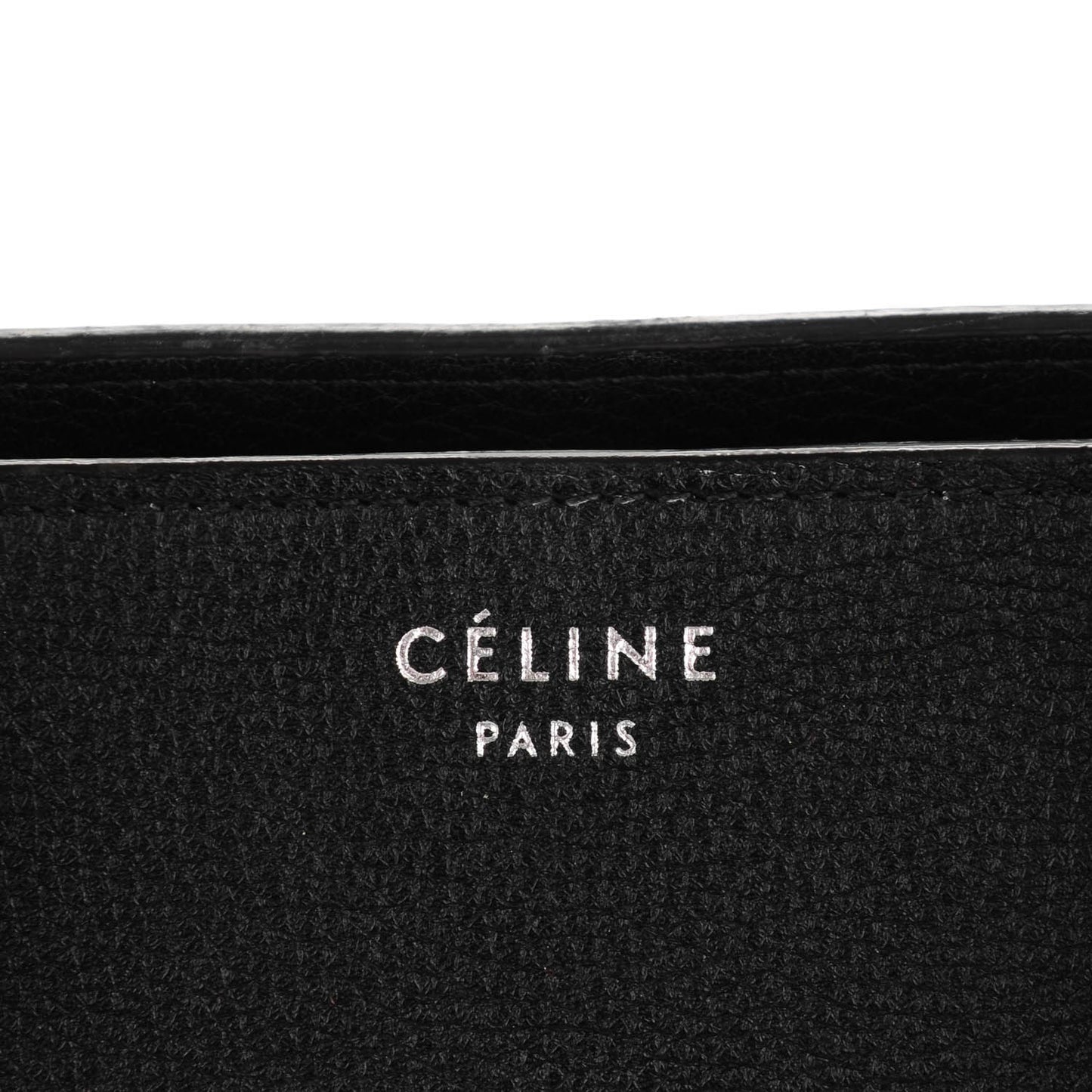 Drummed Calfskin Mini Luggage Black