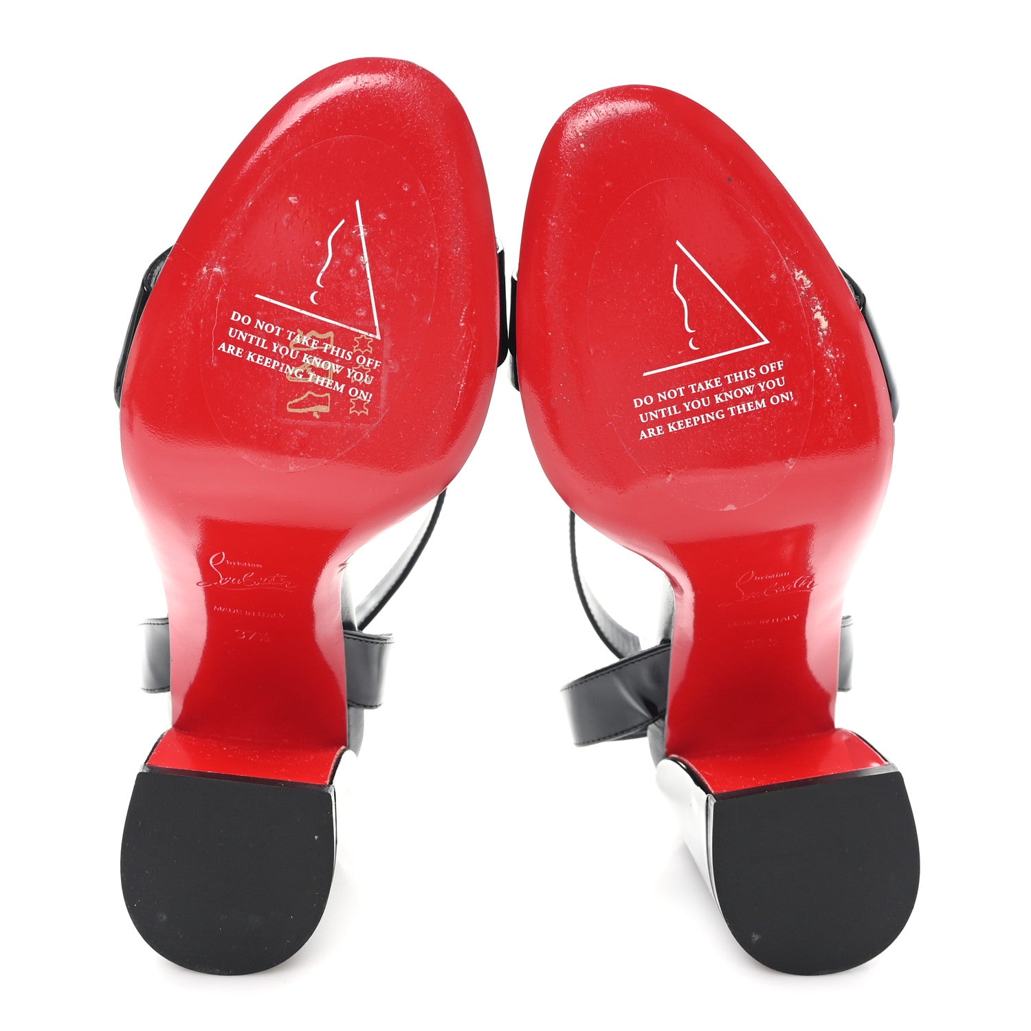 Christian Louboutin Patent Miss Sabina 85 Sandals 37.5 Black 6 of 9