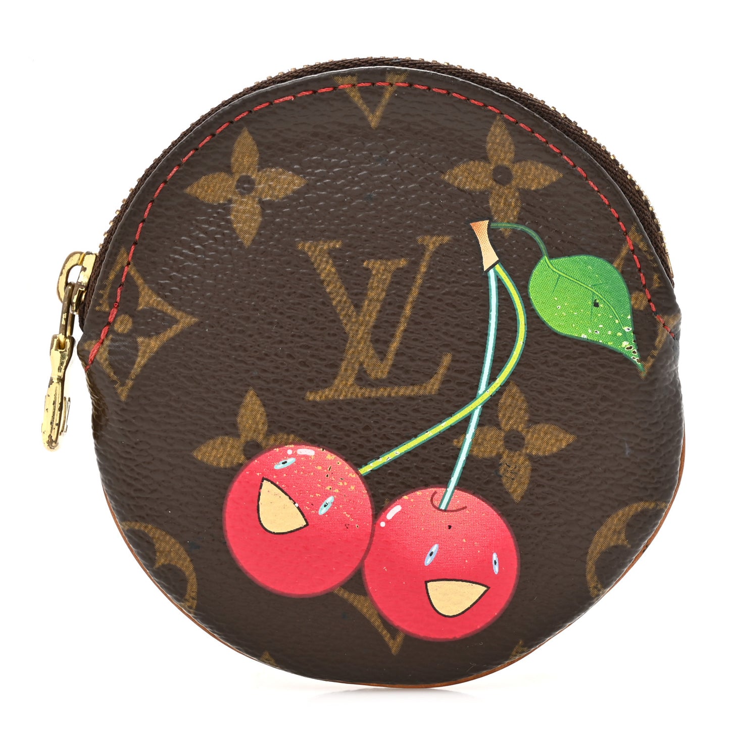 Monogram Cerises Round Coin Purse