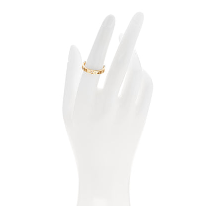 Tiffany 18K Yellow Gold Diamond Atlas Pierced Ring 54 6.75 2 of 5