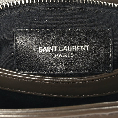 Saint Laurent Calfskin Y Quilted Monogram Toy Loulou Crossbody Bag Military Olive 5 of 9