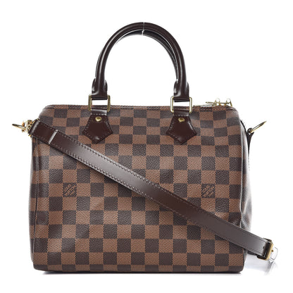 Louis Vuitton Damier Ebene Speedy Bandouliere 25 1 of 10