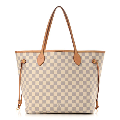 Louis Vuitton Damier Azur Neo Neverfull MM Rose Ballerine 1 of 14