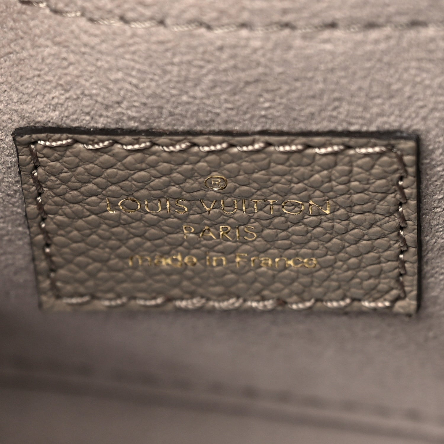 Louis Vuitton Empreinte Monogram Giant Bagatelle NM Tourterelle Creme 6 of 9