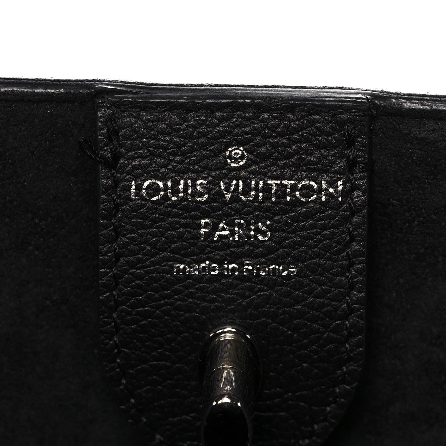 Louis Vuitton Calfskin Lockme Cabas Black 6 of 9