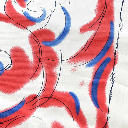 Chanel Silk Polar Bear Scarf Red 6 of 7