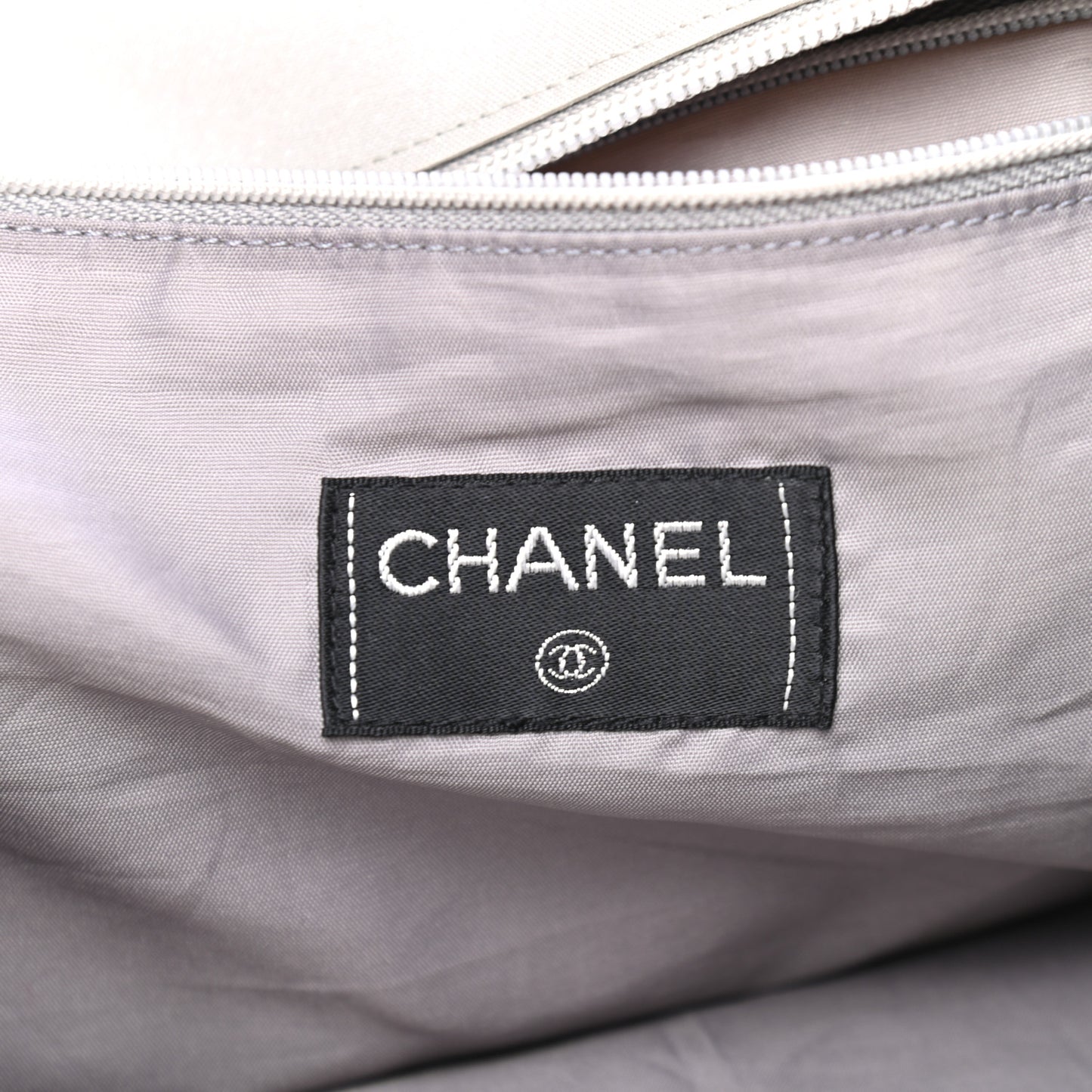 Canvas Sport Tote Grey White