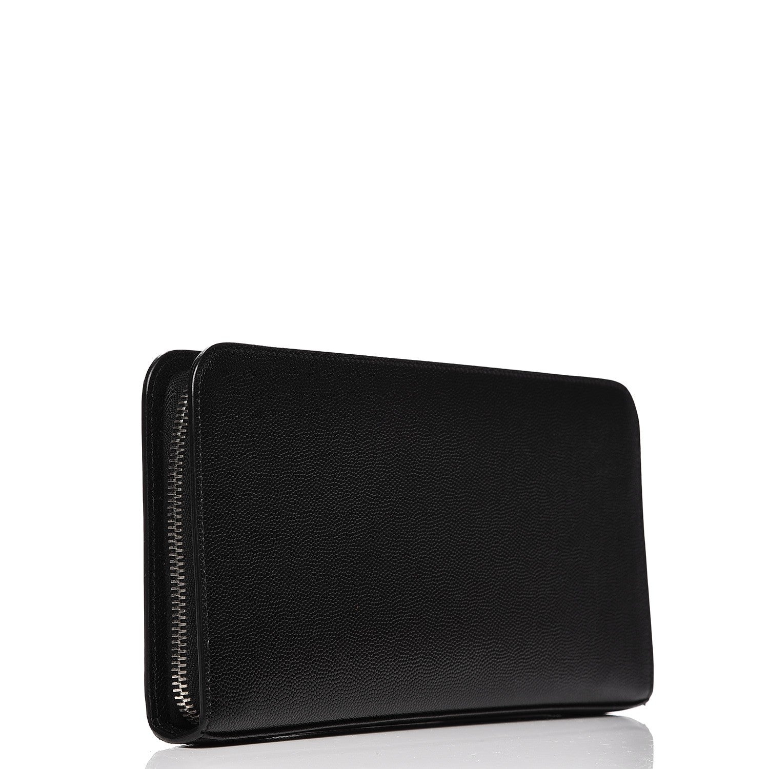 Saint Laurent Grain De Poudre Studded Zip Around Wallet Black 3 of 8