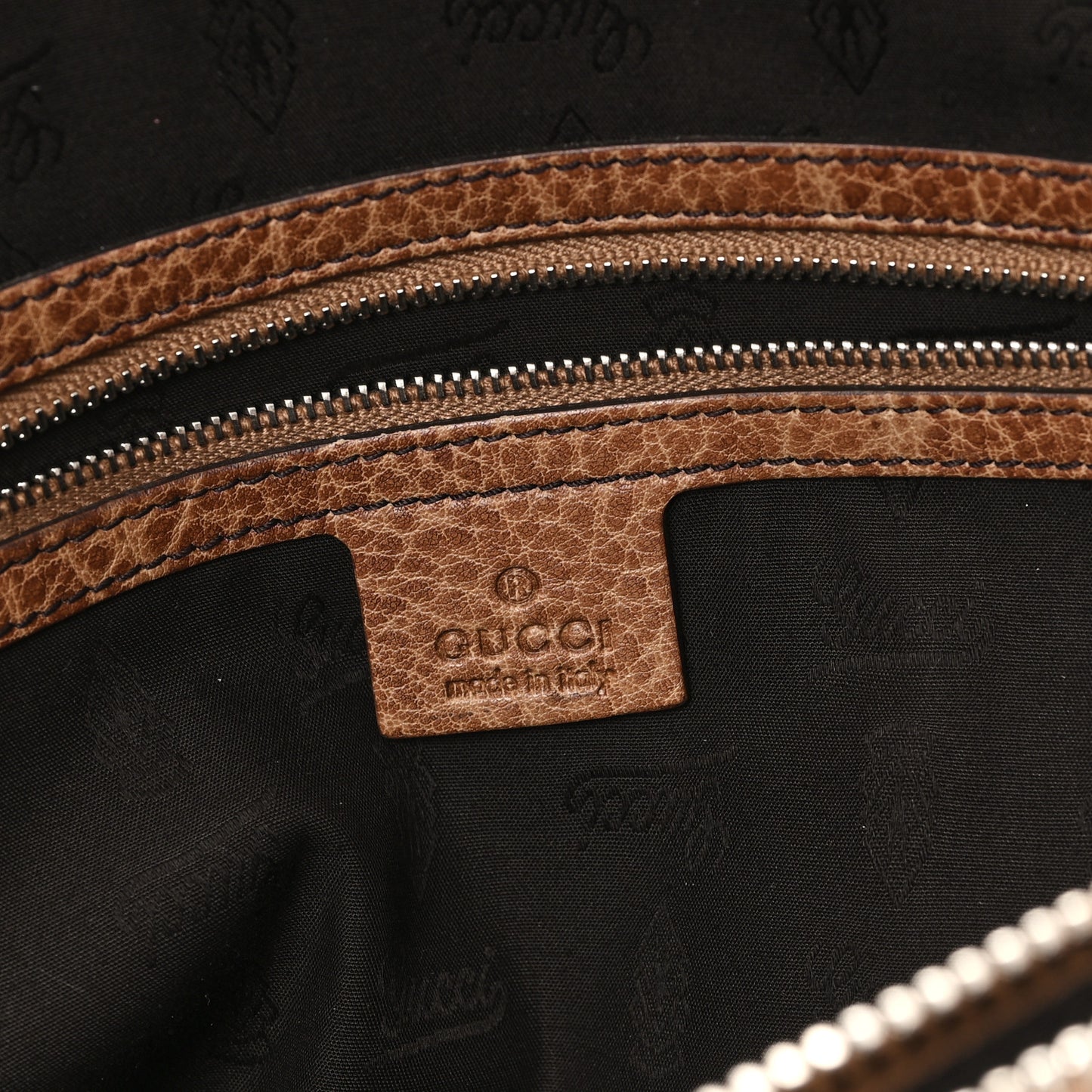 Monogram Medium Bamboo Bar Tote Brown