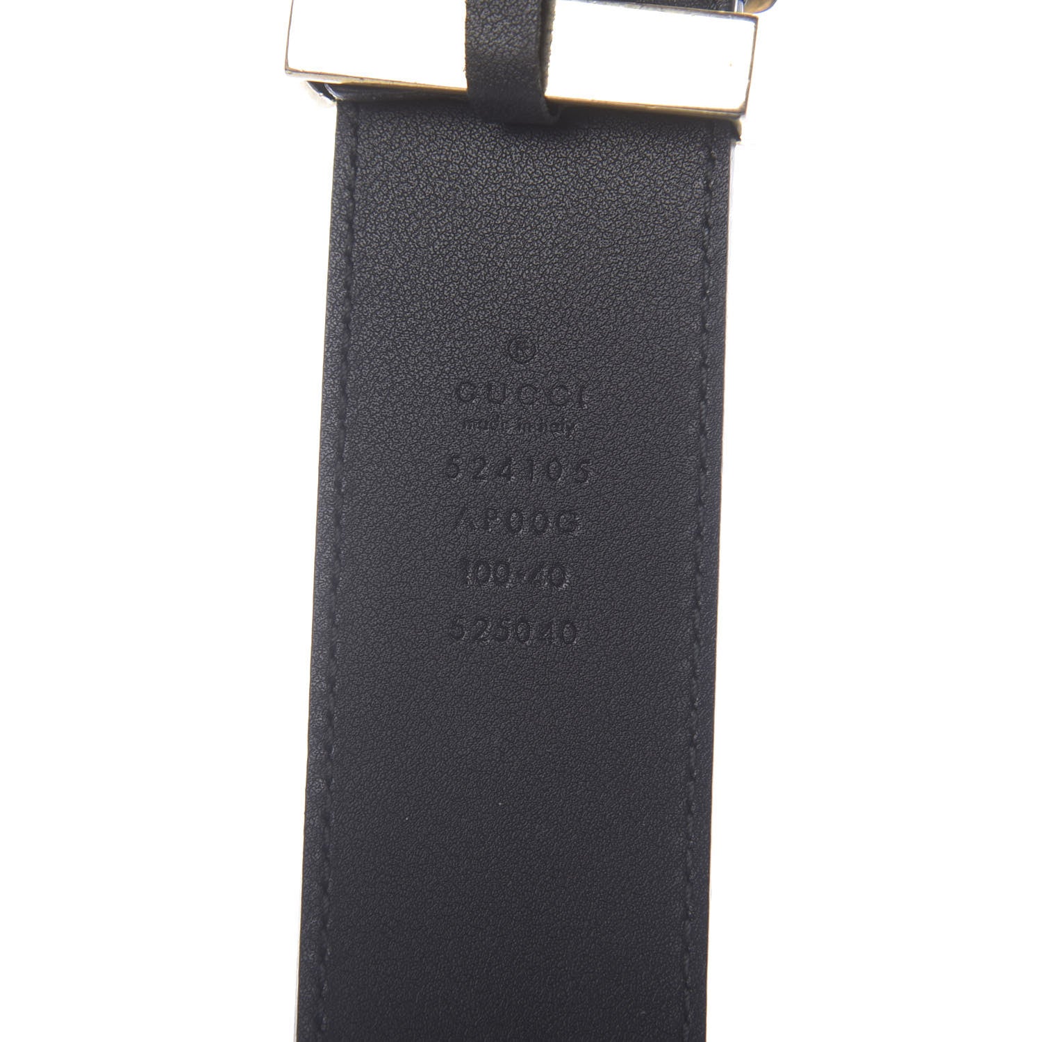 Gucci Moon Calfskin Torchon Double G 40mm Belt 100 40 Black 3 of 5
