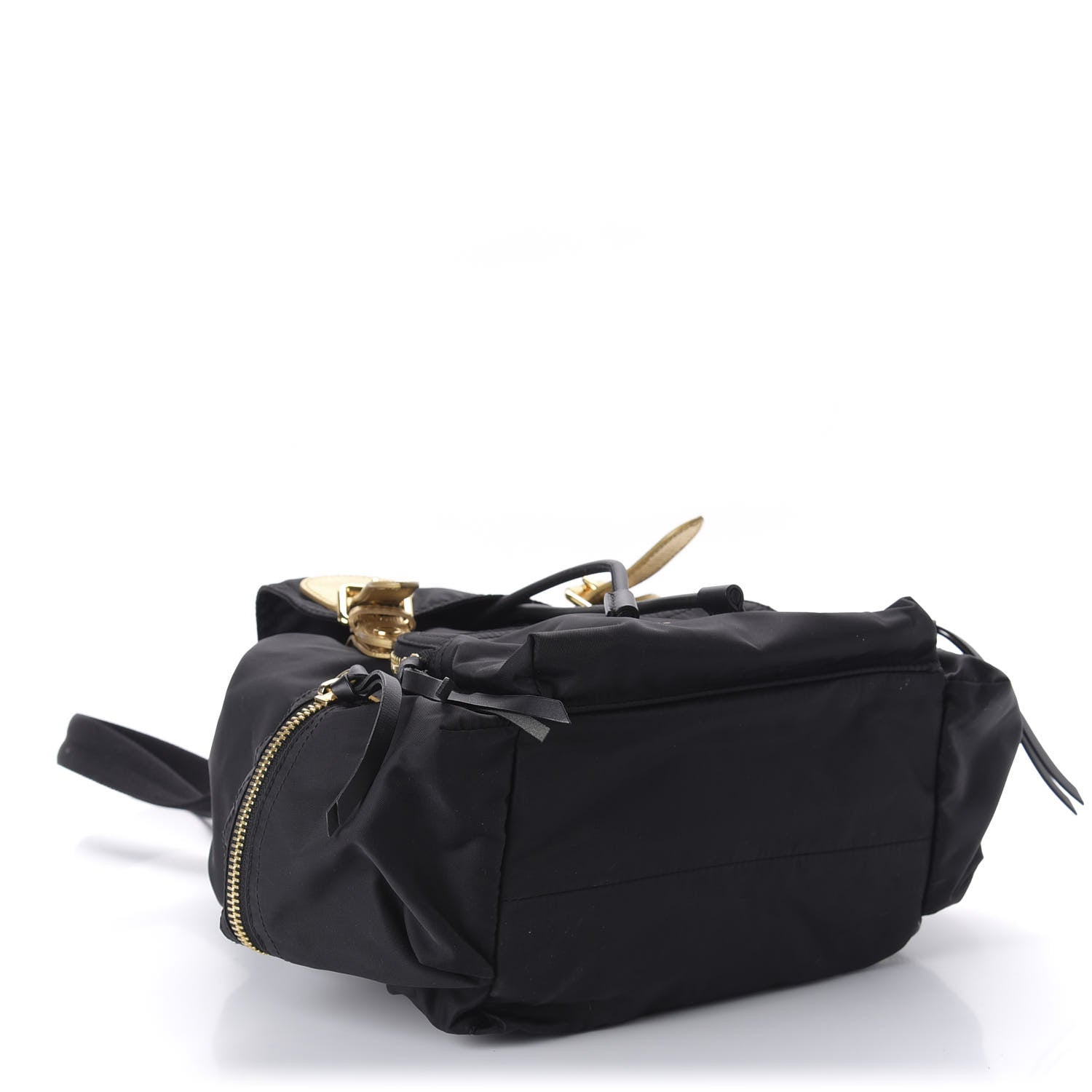 Burberry Nylon Medium Rucksack Runway Backpack Black Gold 3 of 9