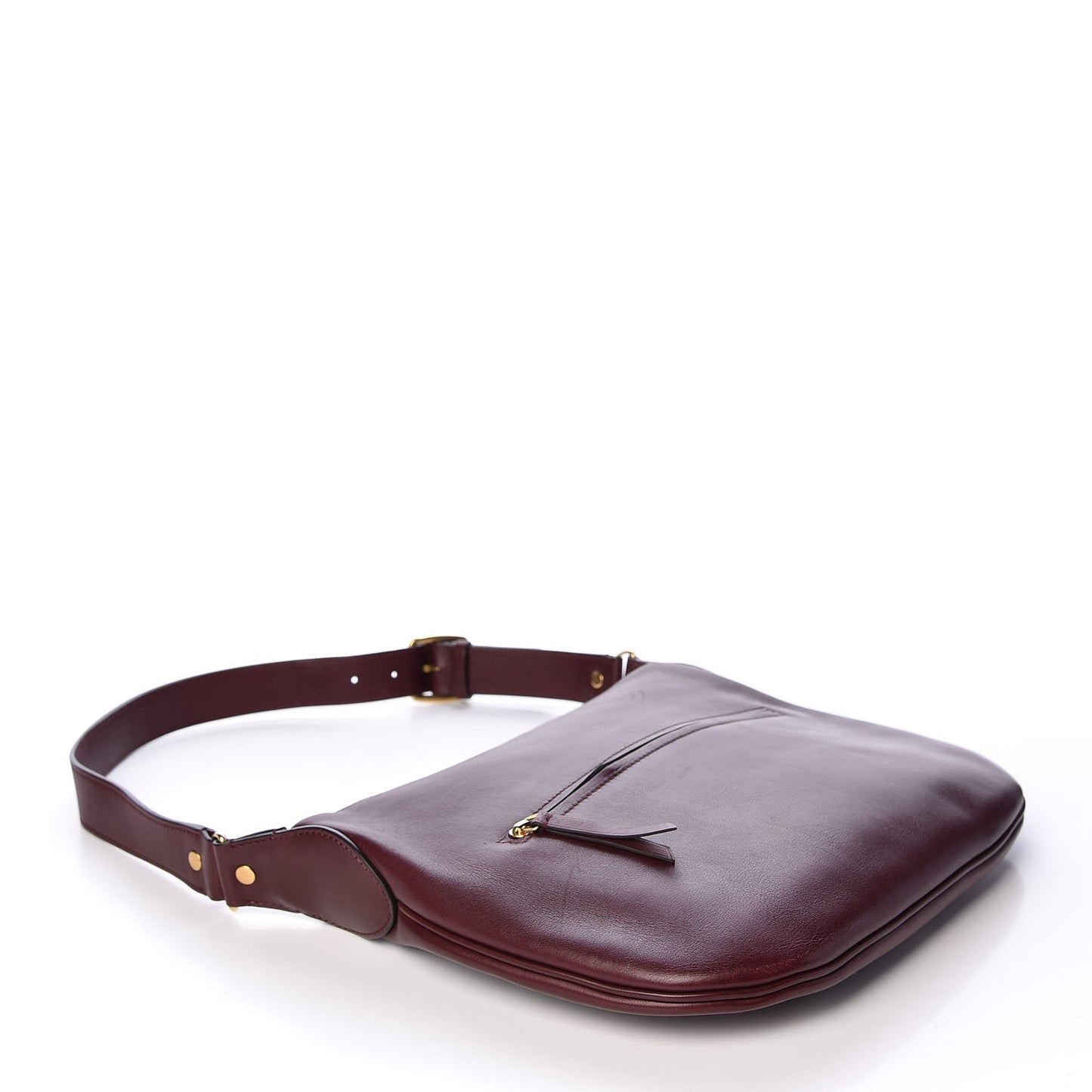 Lambskin Hobo Burgundy