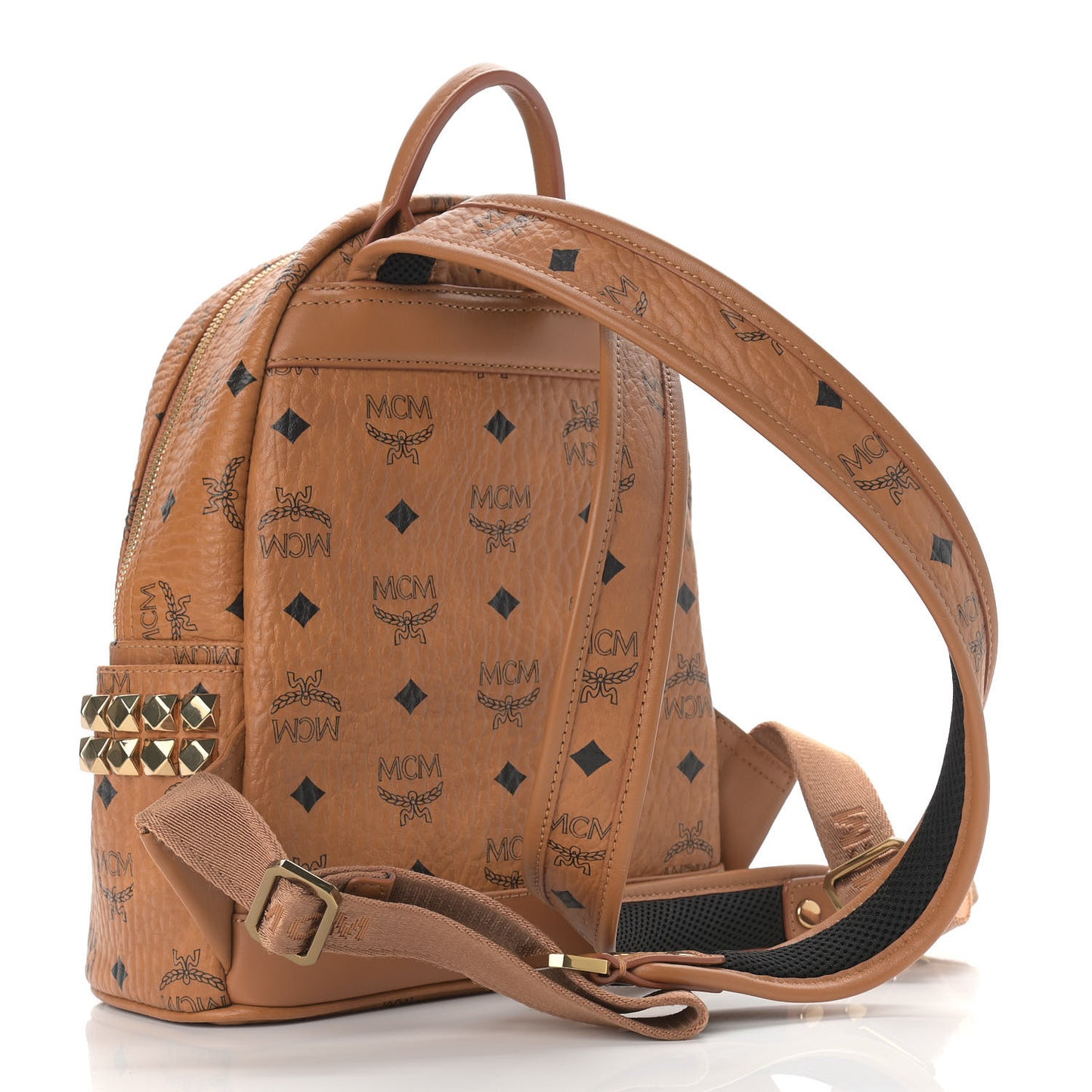 Visetos Side Stud Mini Stark Backpack Cognac