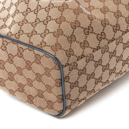 Gucci Monogram Medium Sukey Tote Metallic Blue 6 of 8