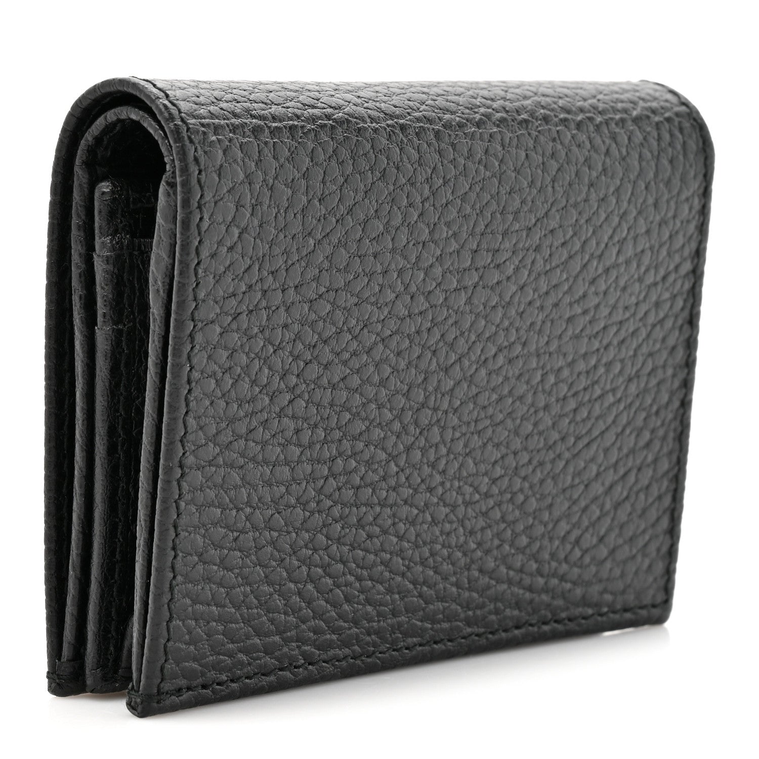 m*u様 GUCCI カバン　ケース Gucci Pebbled Calfskin GG Marmont Card Case Black 1860844