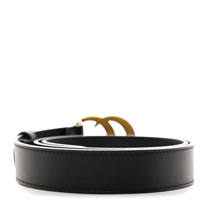 Gucci Moon Calfskin Double G 30mm Belt 80 32 Black 2 of 5
