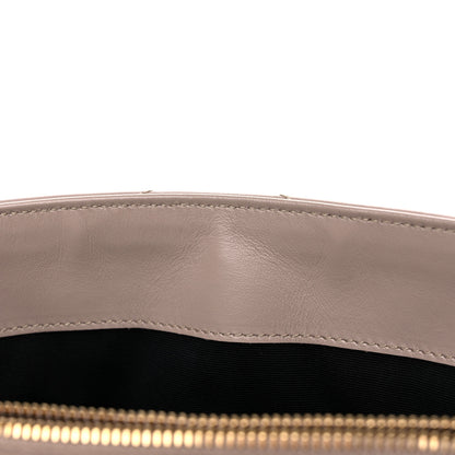 Saint Laurent Calfskin Y Quilted Monogram Medium Loulou Chain Satchel Light Natural 12 of 13
