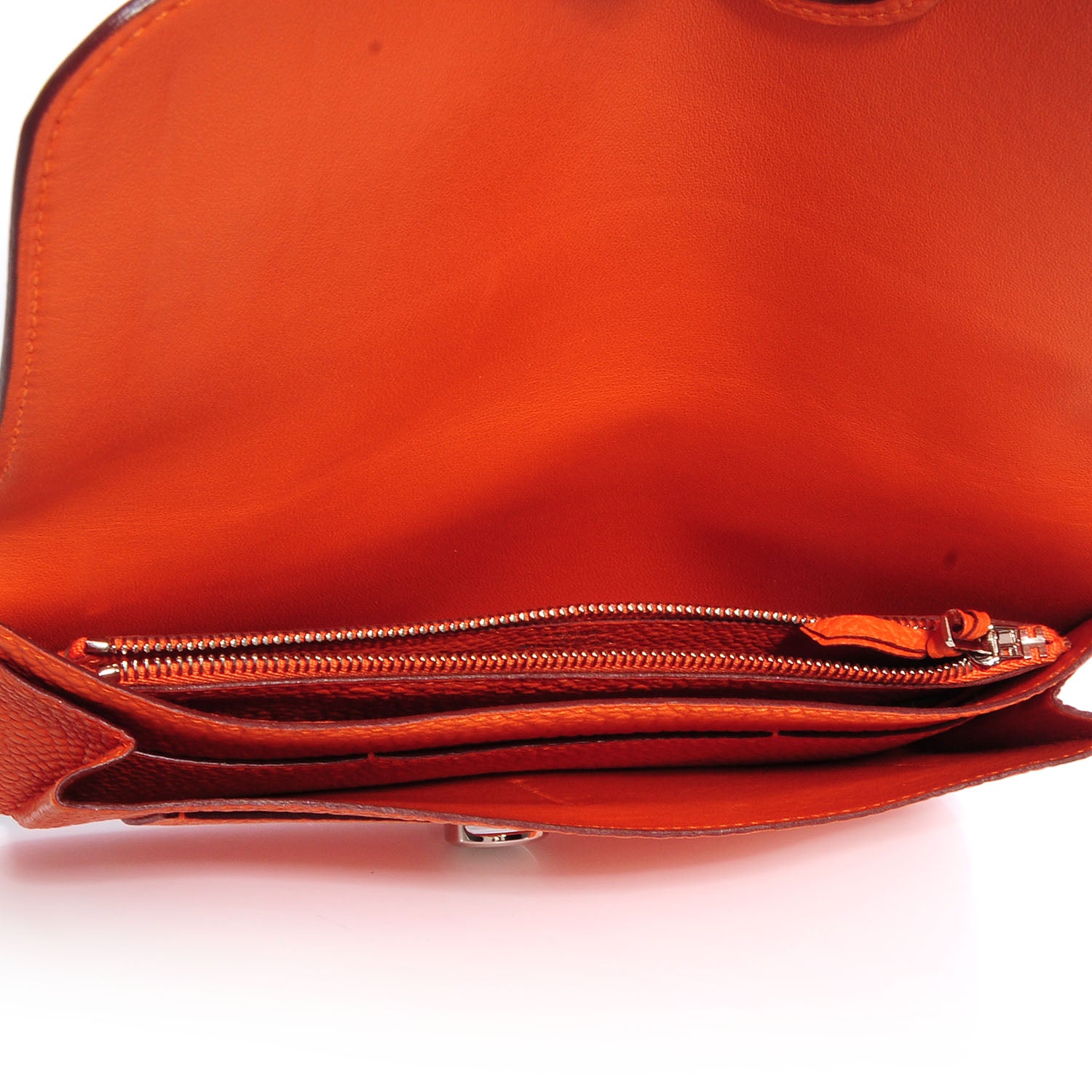 Hermes Togo Dogon Combined Wallet Orange 6 of 8