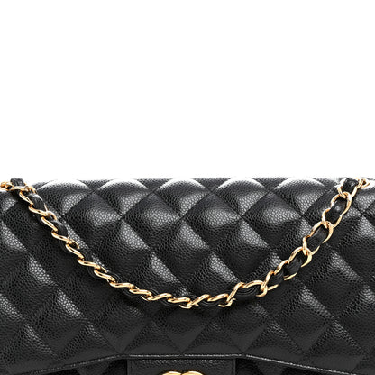 Chanel Caviar Quilted Jumbo Double Flap Black 8 of 12
