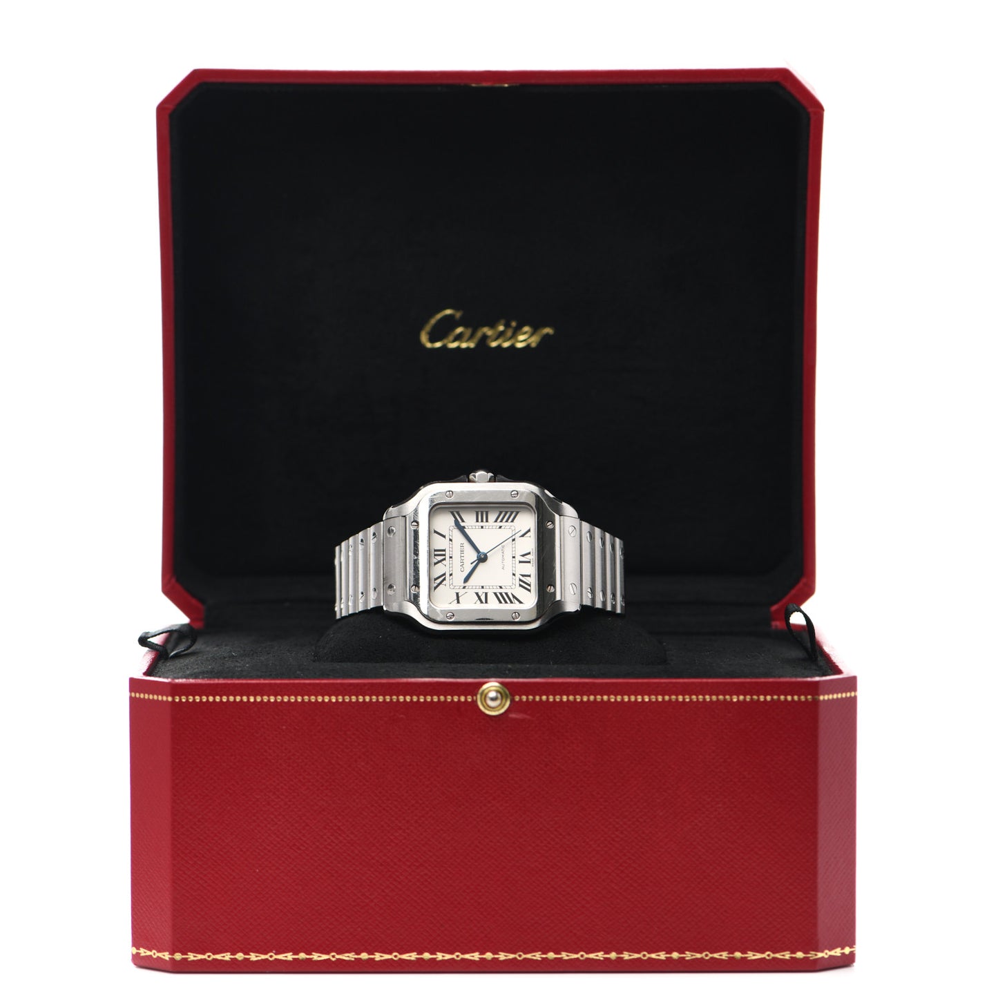 Stainless Steel 35mm Santos de Cartier Automatic Watch