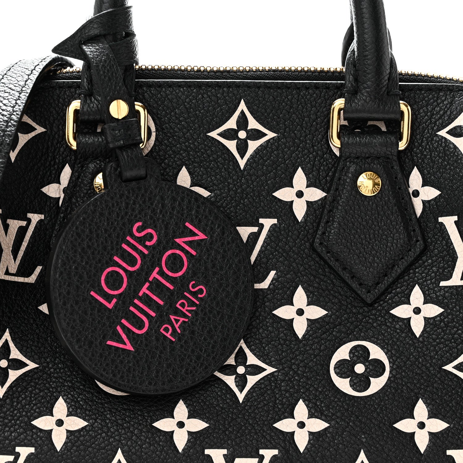 Louis Vuitton Empreinte Monogram Spring in the City Speedy Bandouliere 20 Black White Pink 7 of 9