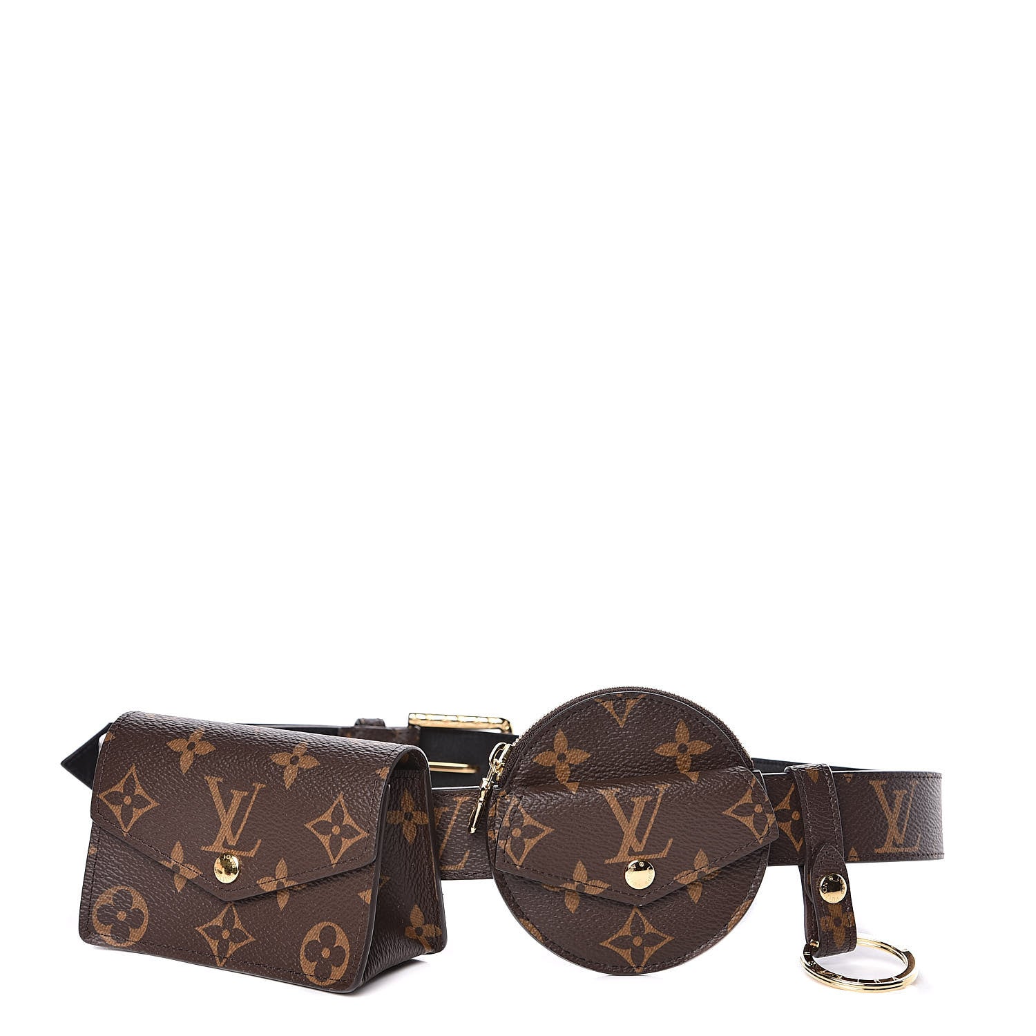 Louis Vuitton Monogram 30mm Daily Multi Pocket Belt 80 32 1 of 10