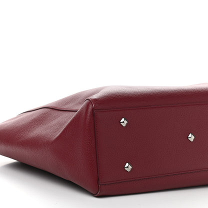 MCM Grained Calfskin Medium Reversible Wandel Tote Ruby Tan 13 of 16