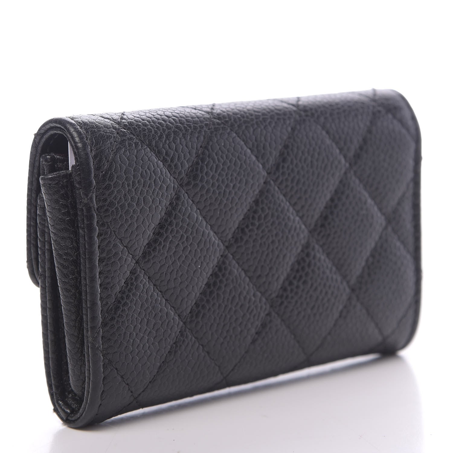 Chanel Caviar Quilted Flap Card Holder Black 3 of 9