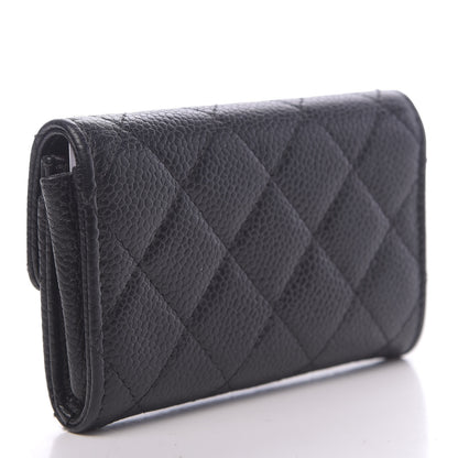 Chanel Caviar Quilted Flap Card Holder Black 3 of 9