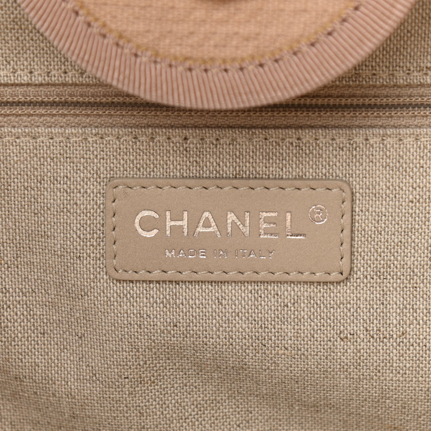 Chanel Mixed Fibers Medium Deauville Tote Beige 7 of 10