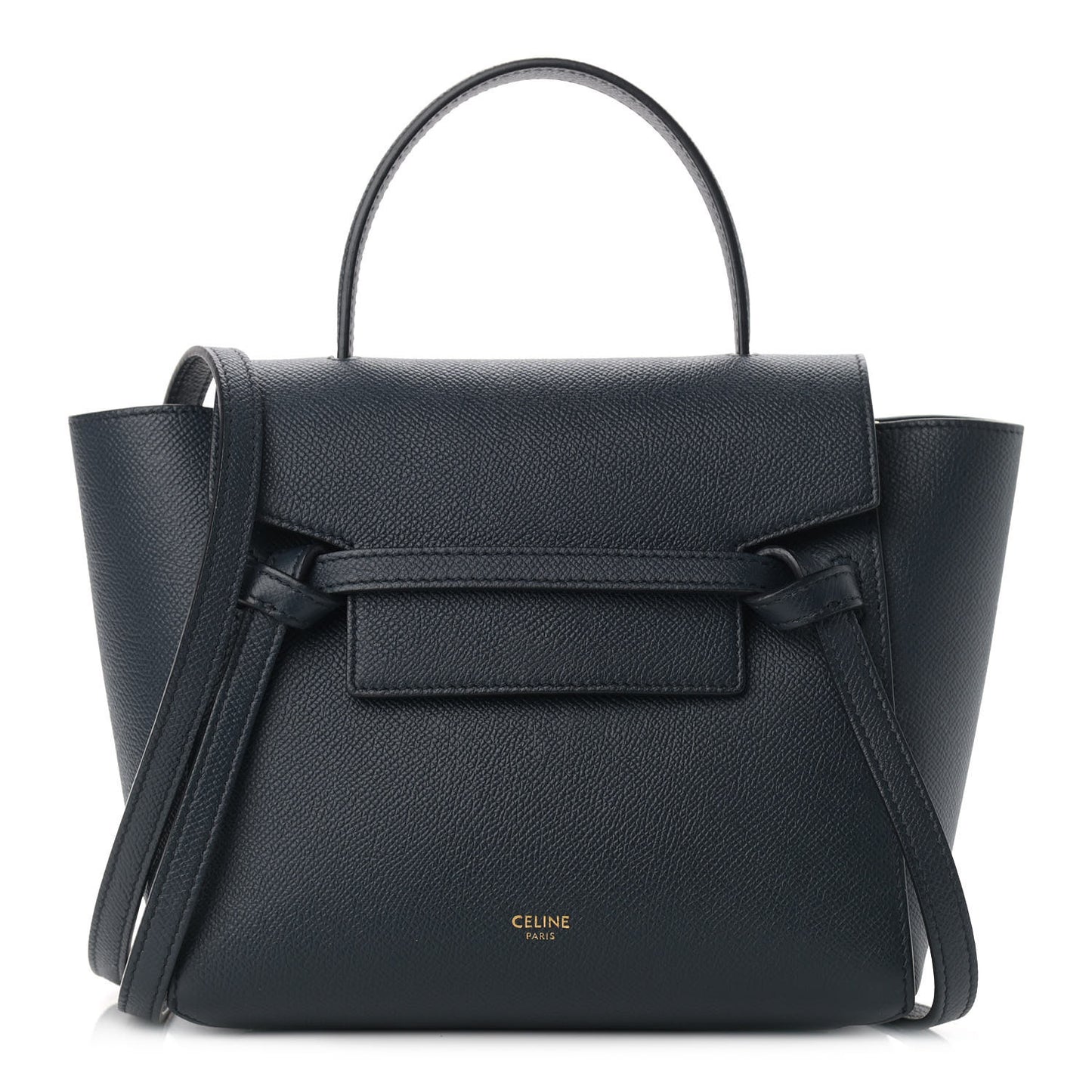 Grained Calfskin Nano Belt Bag Navy