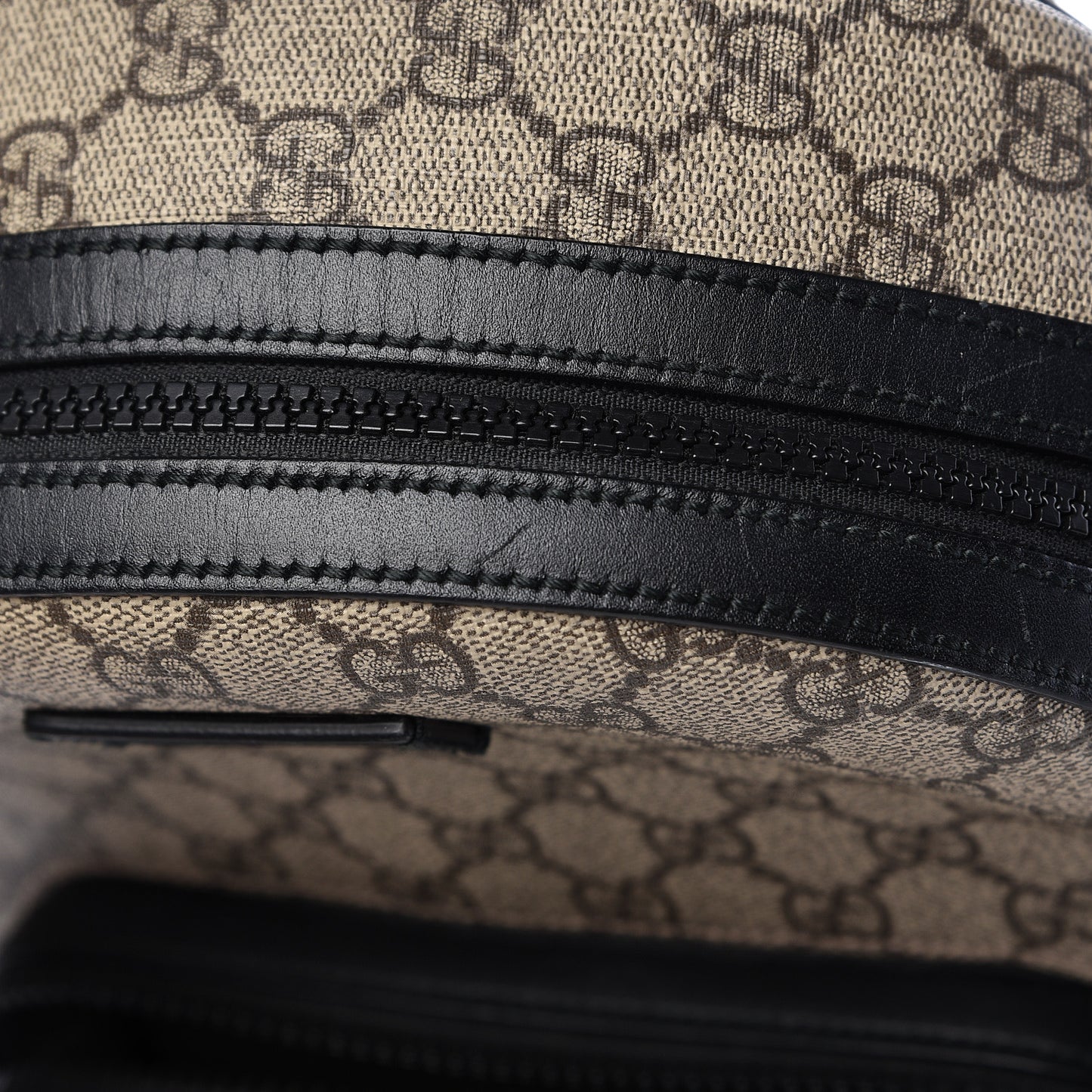 GG Supreme Monogram Small Eden Day Backpack Black