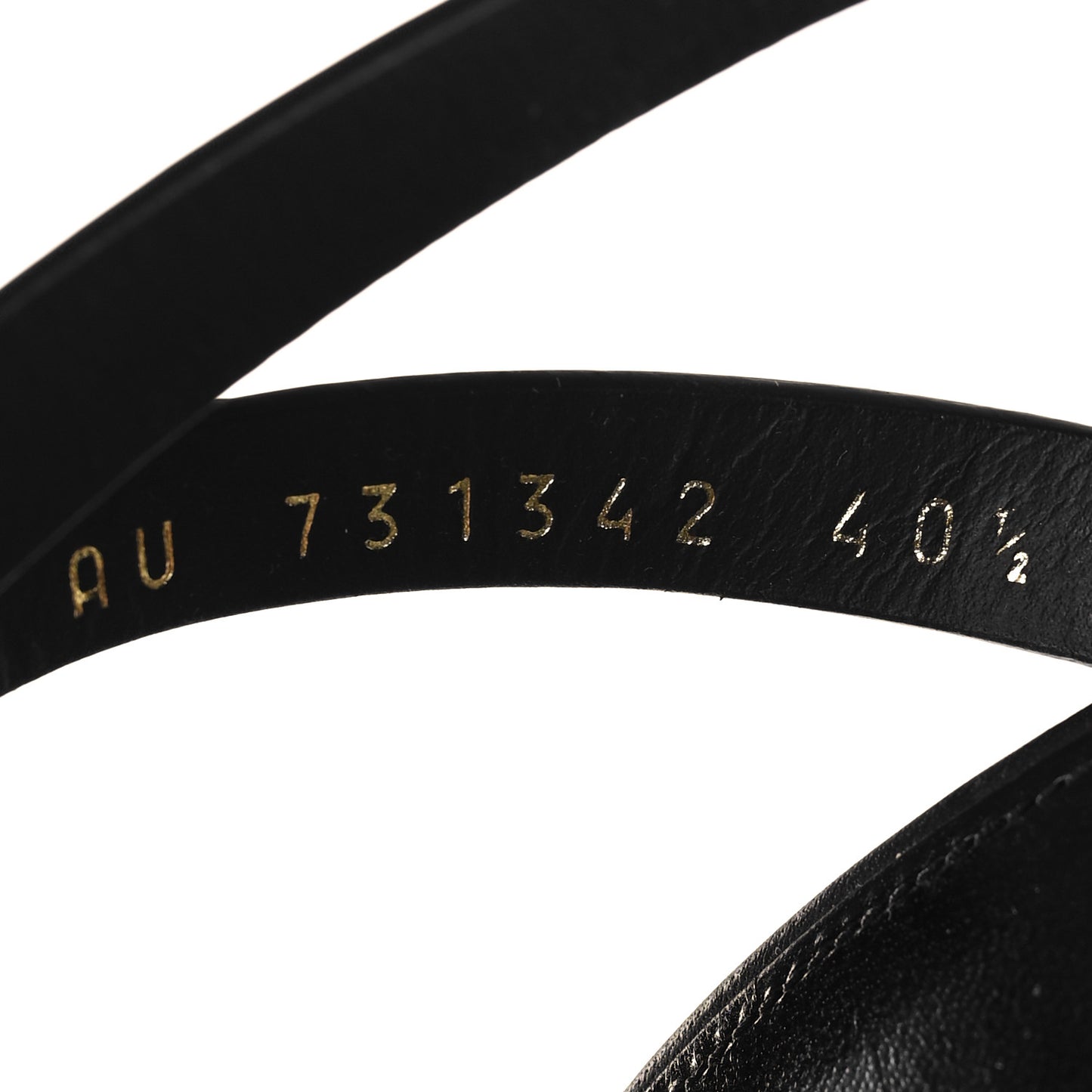 Calfskin Platz 105 Platform Sandals 40.5 Black