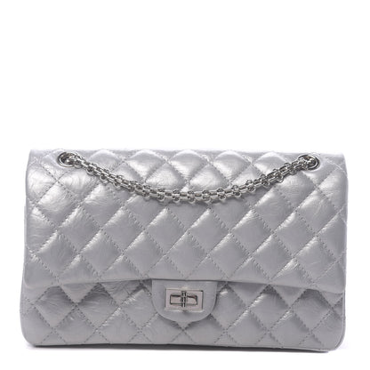 Chanel Metallic Aged Calfskin Quilted 2.55 Reissue 226 Flap Silver 1 of 11