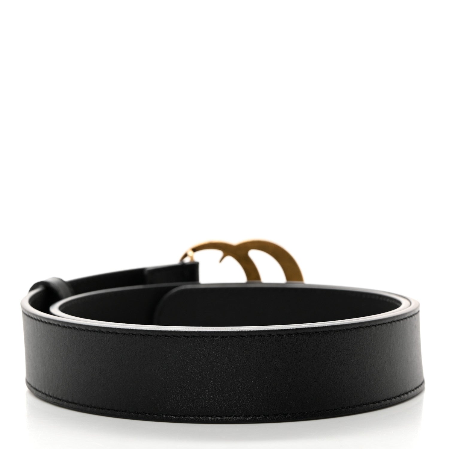 Gucci Moon Calfskin Double G 30mm Belt 75 30 Black 2 of 6