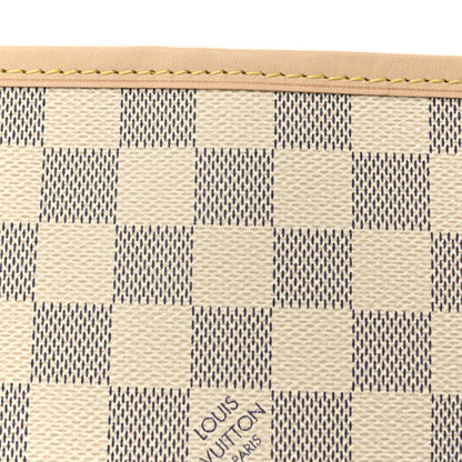Louis Vuitton Damier Azur Neo Neverfull MM Rose Ballerine 8 of 11