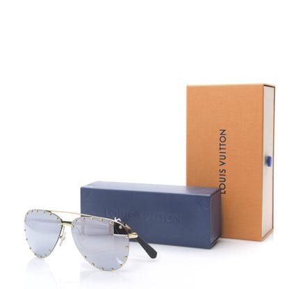 Louis Vuitton The Party Aviator Sunglasses Z0911U Blue 7 of 7