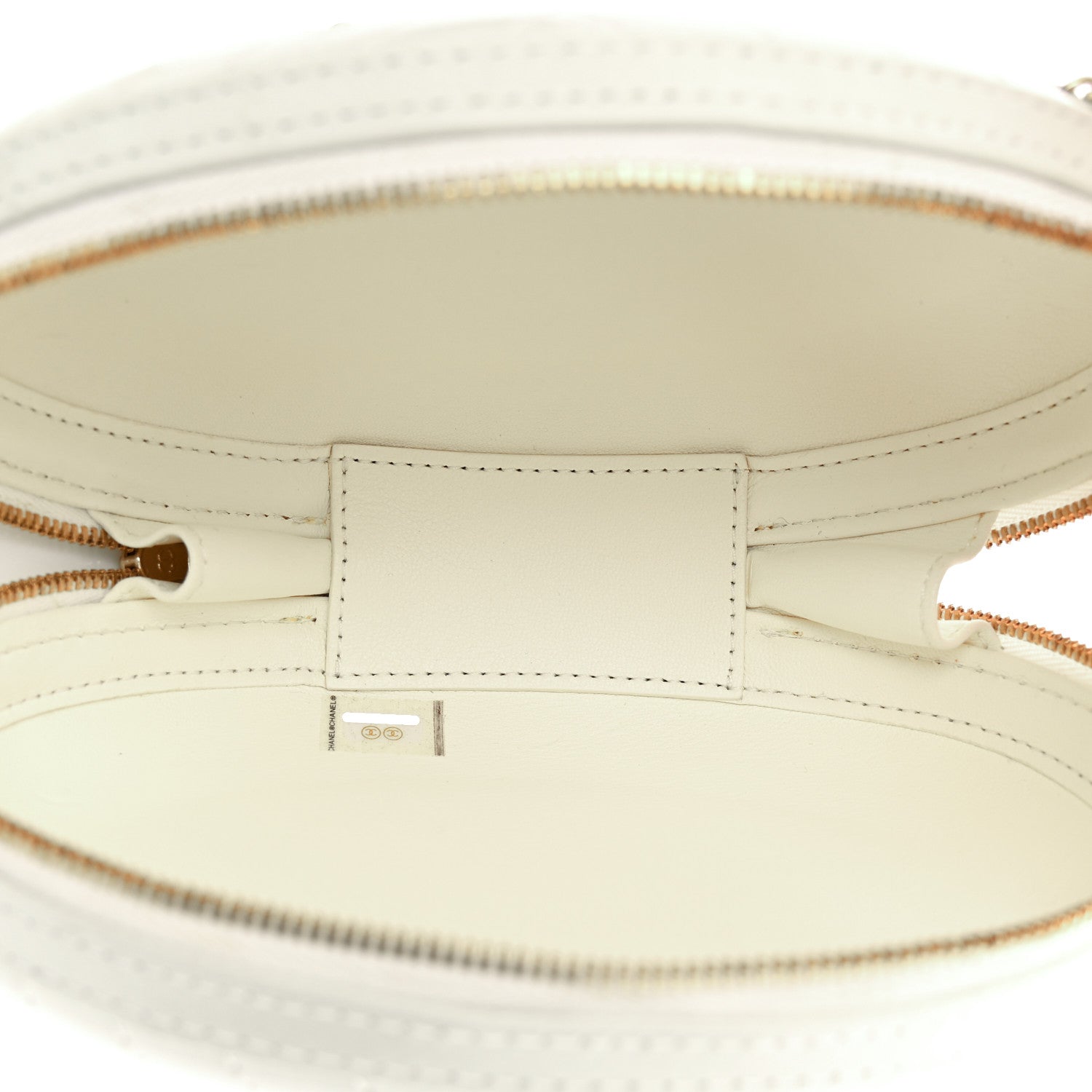 Chanel Embroidered Lambskin Chevron Quilted La Pausa Evening Bag White 5 of 10