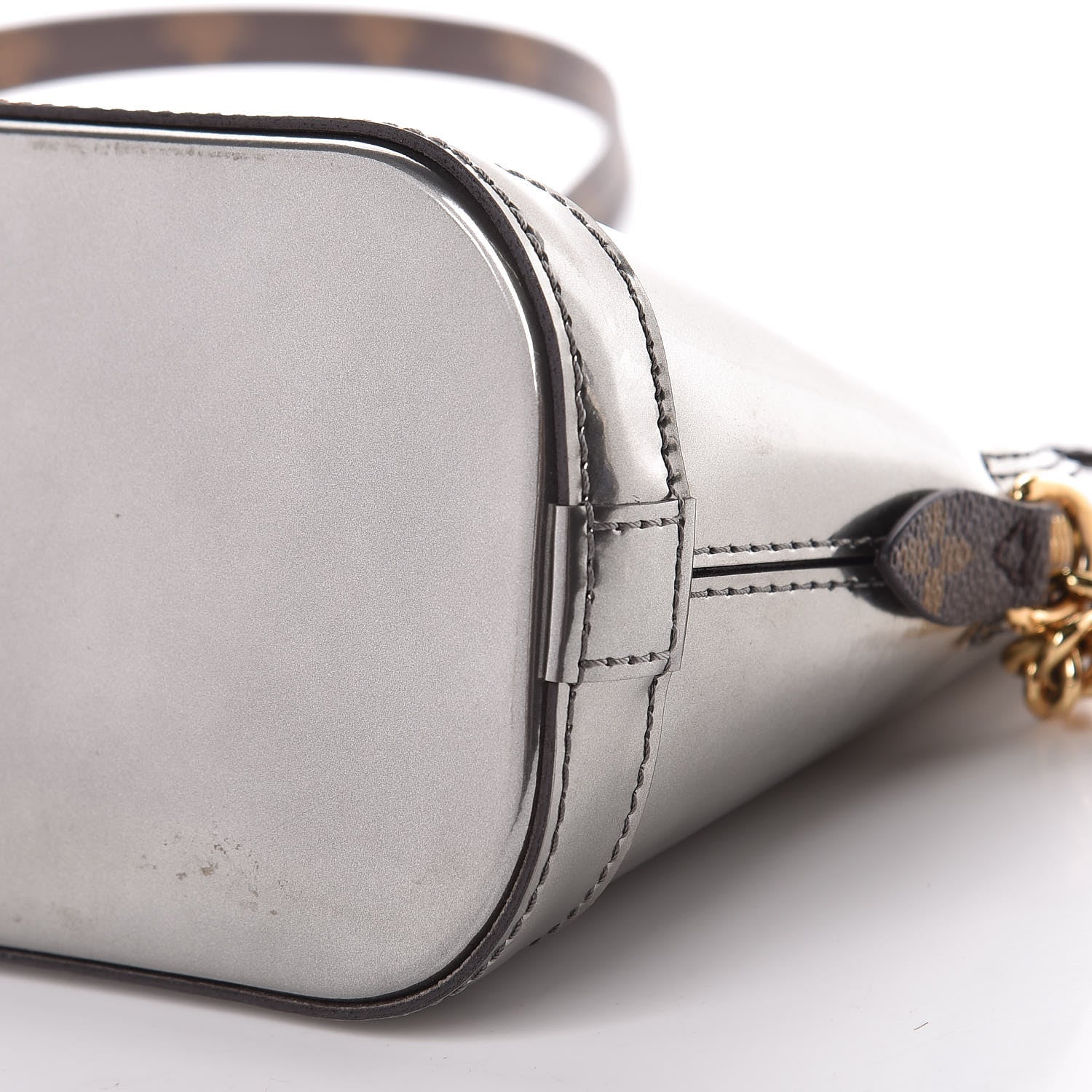 Louis Vuitton Patent Monogram Miroir Mirror Mini Alma Gris Metal 10 of 12