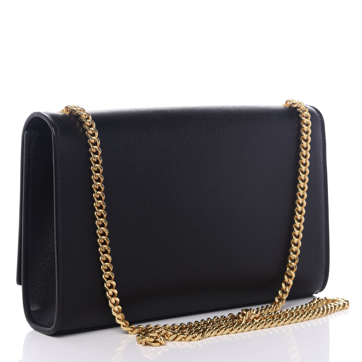 Grain De Poudre Medium Classic Monogram Kate Satchel Black