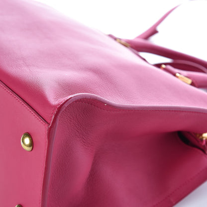 Saint Laurent Calfskin Small Classic Y Cabas Fuchsia 11 of 11