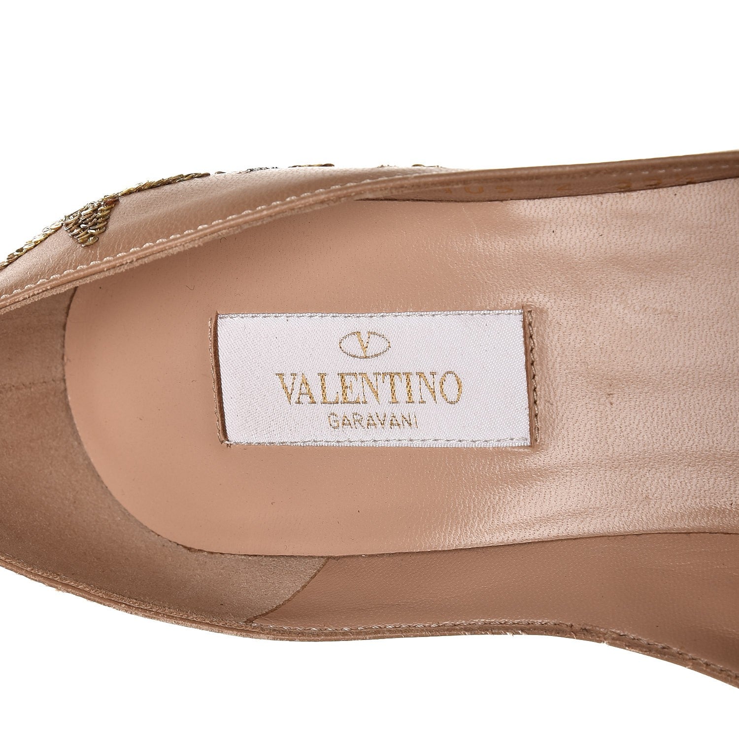 Valentino Garavani Nappa Star Embroidered Tan-Go Mary Jane 60mm Pumps 35.5 Soft Noisette 6 of 10