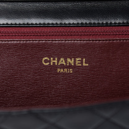 Chanel Lambskin Quilted Jumbo Single Flap Black 8 of 11