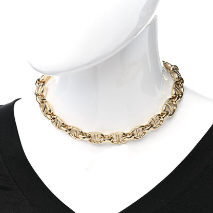 Christian Dior Metal CD Choker Necklace Gold 2 of 5