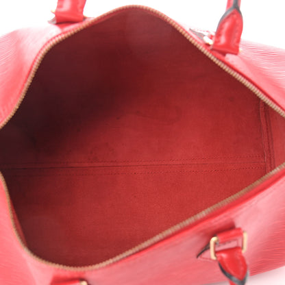 Louis Vuitton Epi Speedy 35 Castillan Red 4 of 12