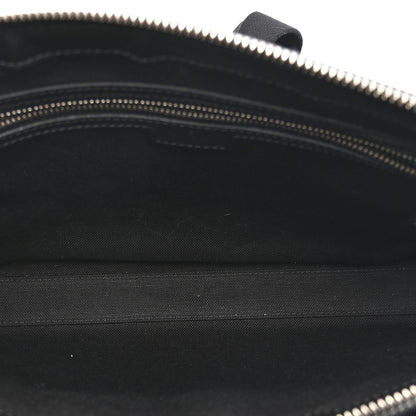 Gucci GG Supreme Monogram Azalea Calfskin Retro Interlocking G Wristlet Messenger Bag Black 5 of 11