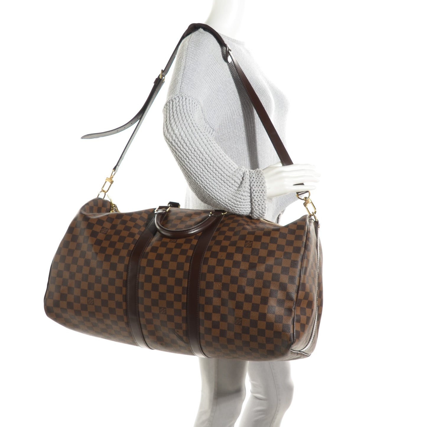 Damier Ebene Keepall Bandouliere 55