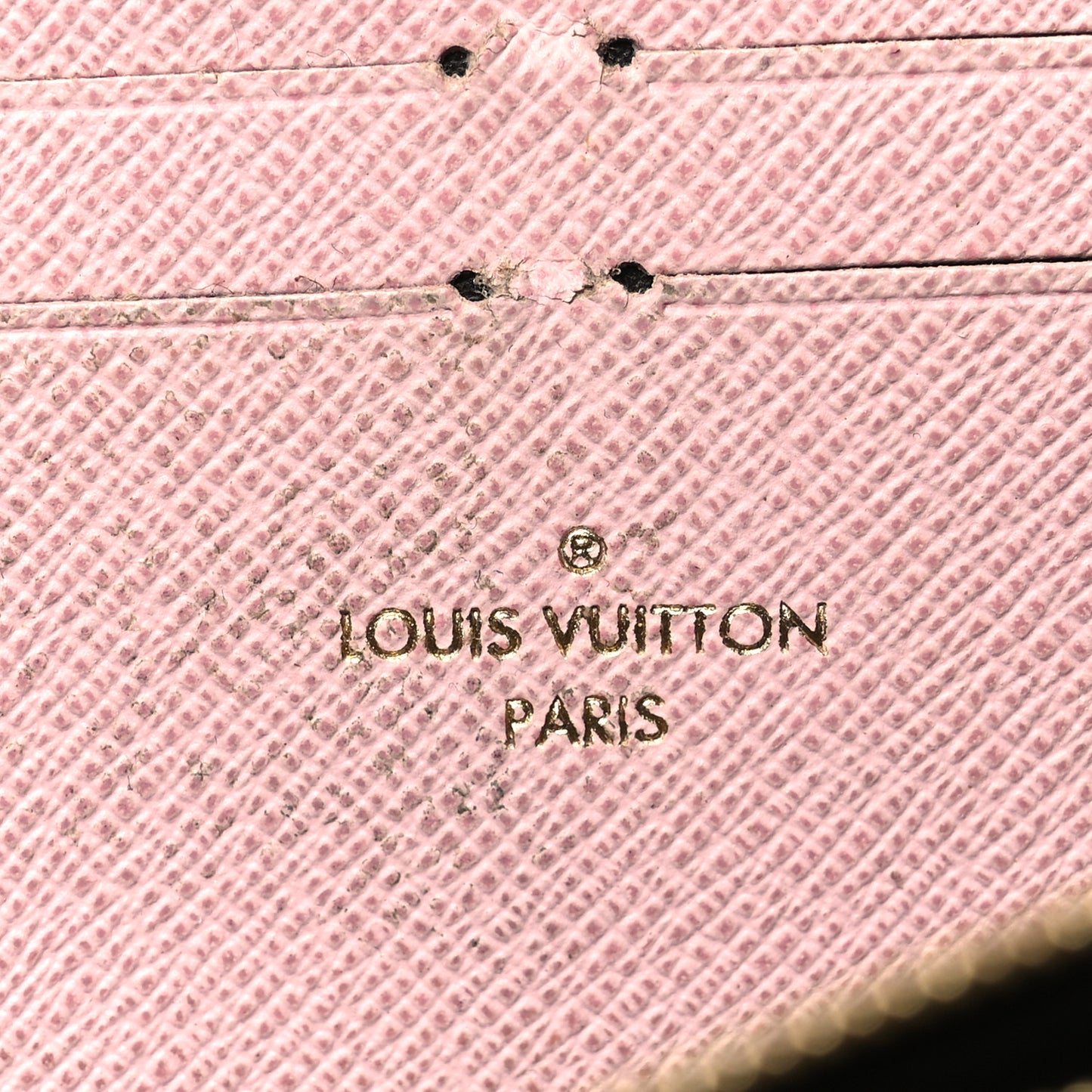 Monogram Clemence Wallet Rose Ballerine